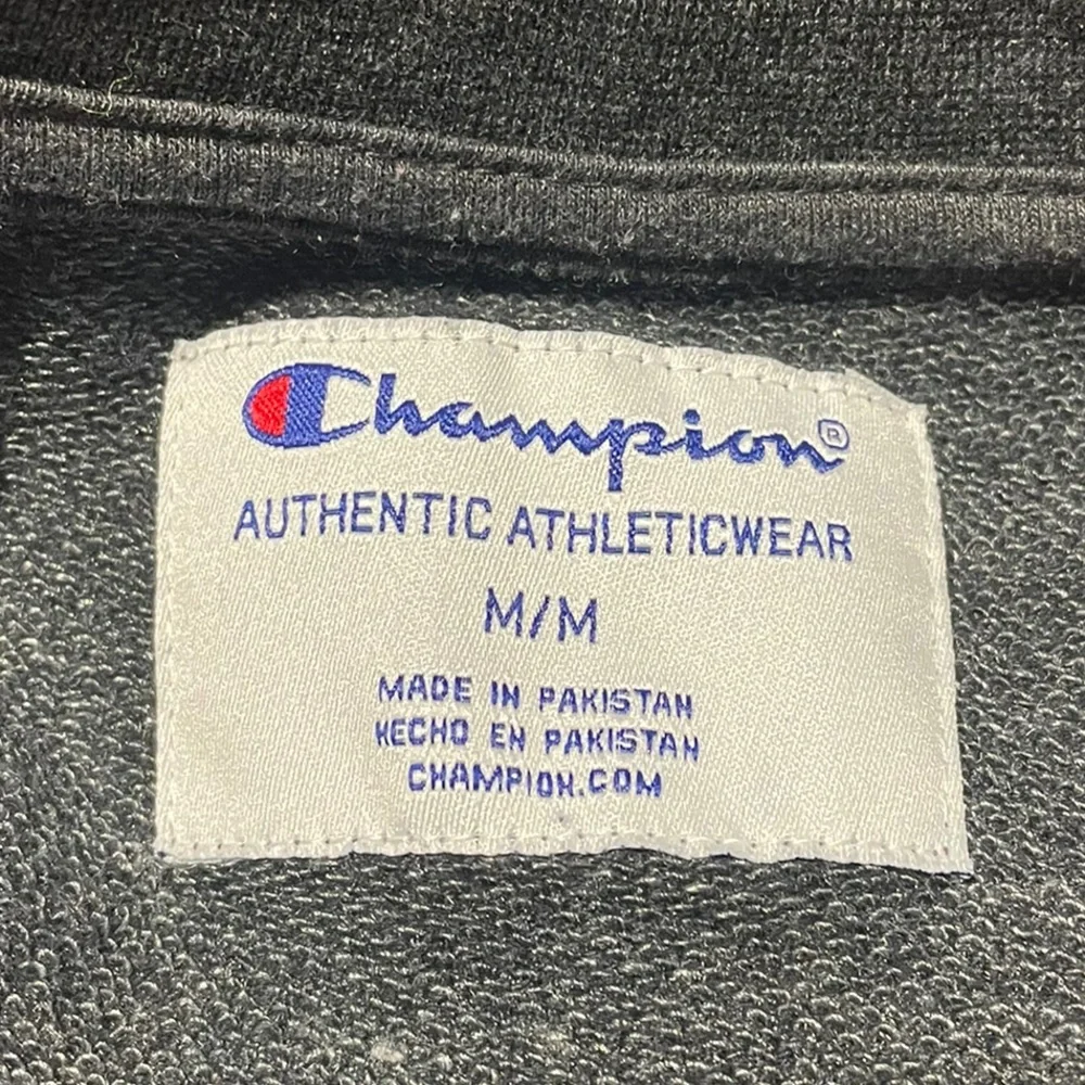 Champion pullover long sleeve insignia athleisure charcoal sweatshirt medium - Picture 7 of 10